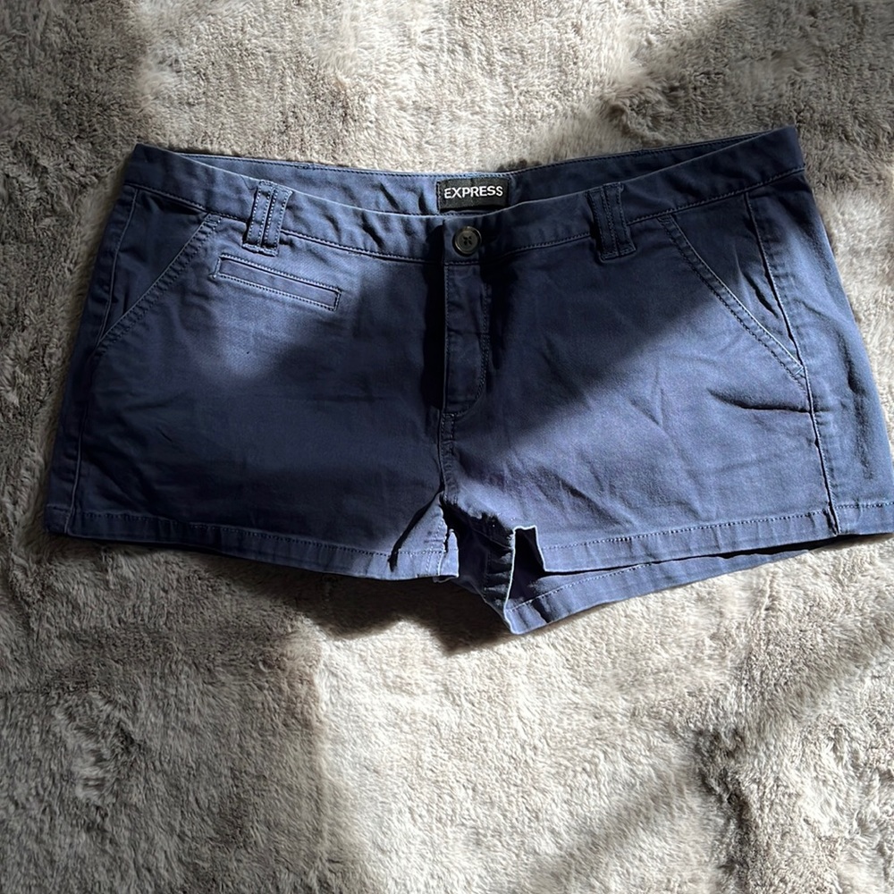 NWOT blue express short shorts size 10